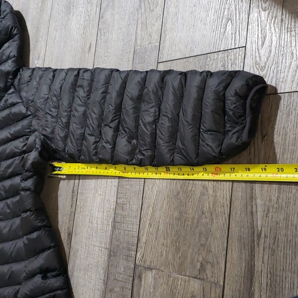 SLOW DOWN Women Hooded Lightweight Down Puffer Jacket, Sz S, Black - Picture 8 of 9